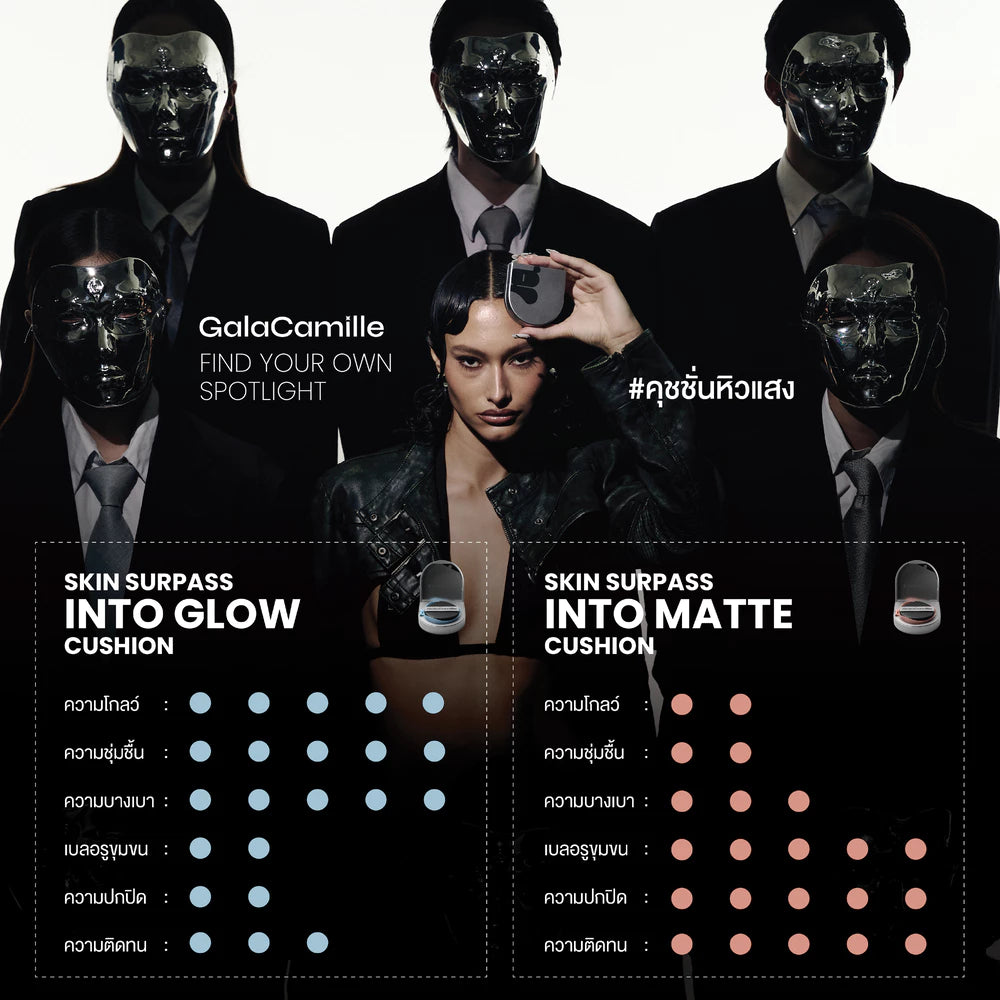 ⛔️ (Pre-order) GALA CAMILLE Skin Surpass Into Matte Cushion / Glow Cushion คุชชั่นงานผิว ปกปิดเนียน 10g.