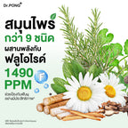 Dr.PONG 9X Herbal Plus Fluoride ยาสีฟันสมุนไพร ฟันขาว ลดเหงือกอักเสบ 100 g