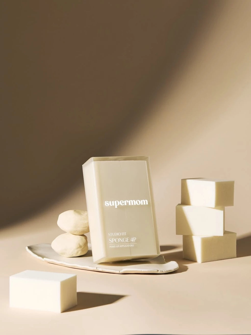 (Pre-order) SUPERMOM STUDIO FIT SPONGE 4P ฟองน้ำตบรองพื้นแบบแห้ง