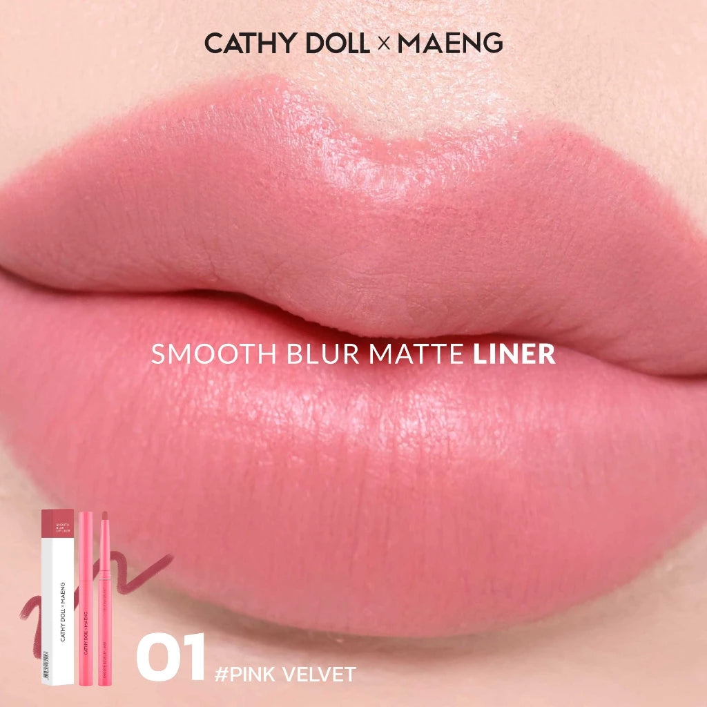 (Pre-order) Cathy Doll x Maeng Smooth Blur Lip Liner 0.4g (มี12เฉดให้เลือก)