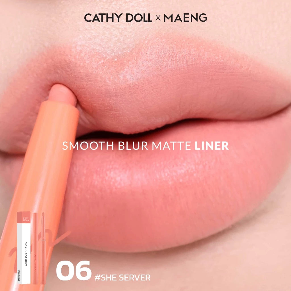 (Pre-order) Cathy Doll x Maeng Smooth Blur Lip Liner 0.4g (มี12เฉดให้เลือก)