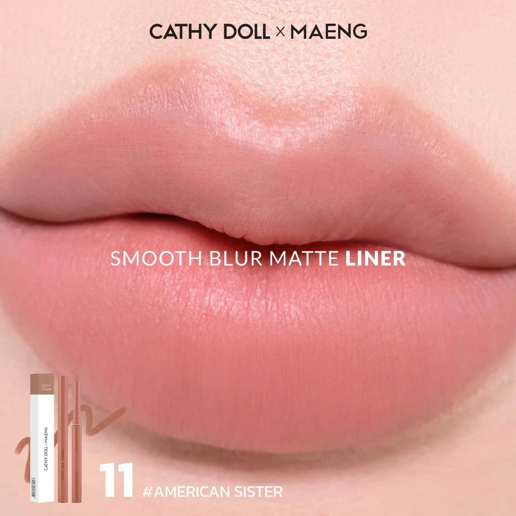 (Pre-order) Cathy Doll x Maeng Smooth Blur Lip Liner 0.4g (มี12เฉดให้เลือก)