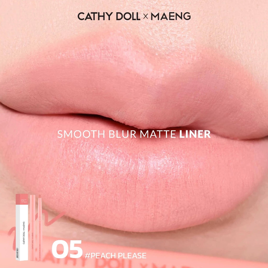 (Pre-order) Cathy Doll x Maeng Smooth Blur Lip Liner 0.4g (มี12เฉดให้เลือก)