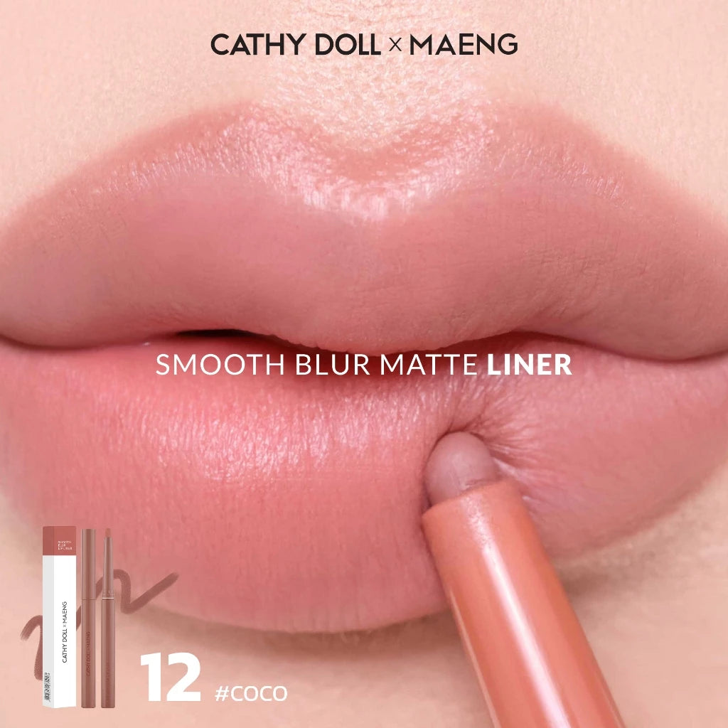 (Pre-order) Cathy Doll x Maeng Smooth Blur Lip Liner 0.4g (มี12เฉดให้เลือก)