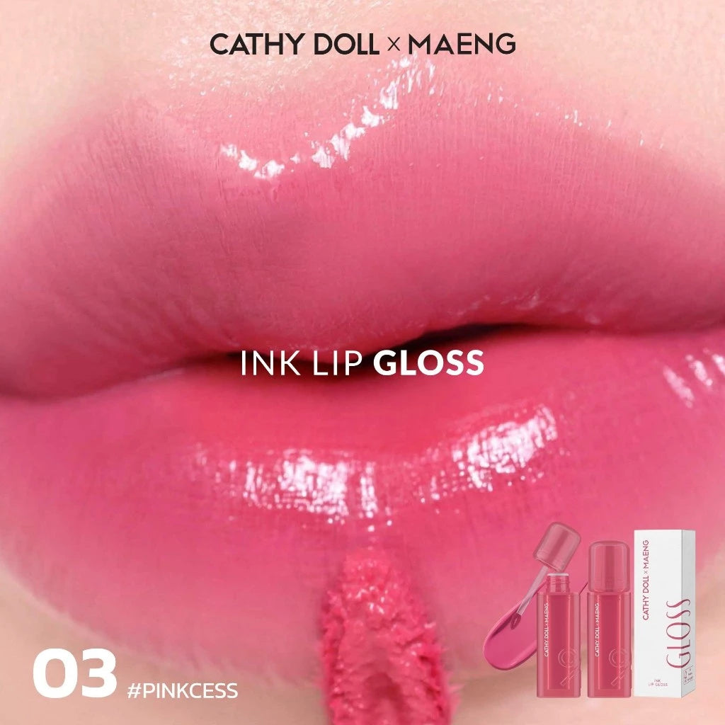 (Pre-order) Cathy Doll x Maeng Ink Lip Gloss 3.2g ลิปกลอสเนื้อฉ่ำ (มี10เฉดให้เลือก)