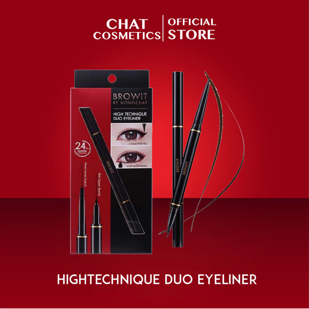 ⛔️ (Pre-order) CHAT COSMETICS Browit High Technique Duo Eyeliner อายไลน์เนอร์ 2 หัว ปากกาและเจล กันน้ำ