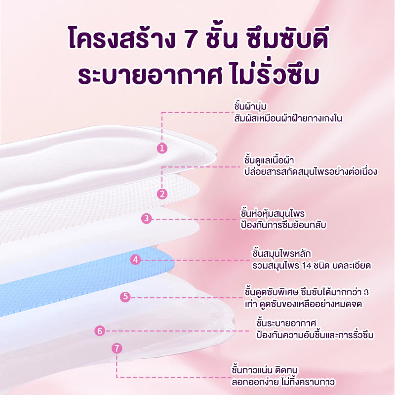 COTTONDAY แผ่นอนามัยสมุนไพร Snow Lotus ช่วยขับสารพิษ ดับกลิ่น 1 กล่องบรรจุ 2 แผ่น