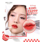⛔️ (Pre-order) NEE CARA N418 Kiss-Proof Lip Gloss เนื้อบางเบา ชุ่มชื้น ไม่หนักปาก ลิปโกลว์วาว 2in1 6g.
