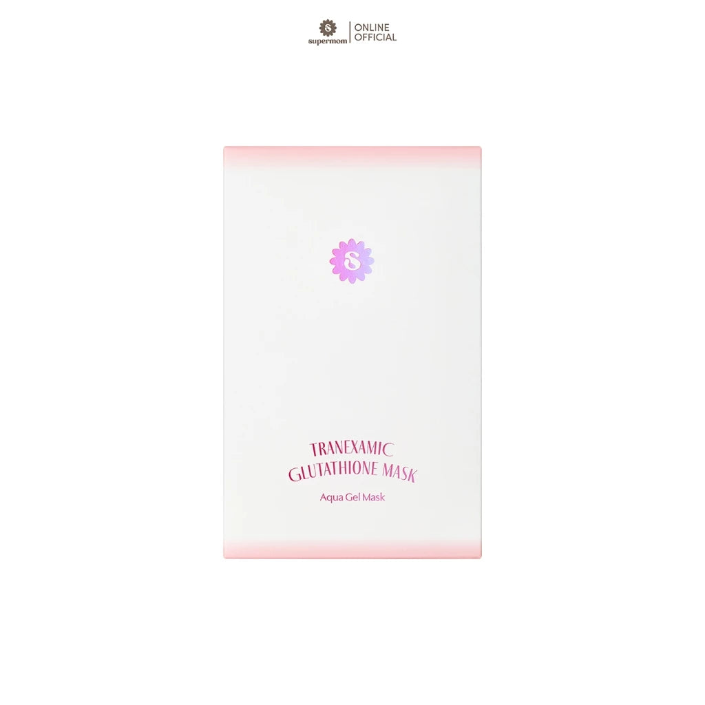 (Pre-order) SUPERMOM AQUA GEL MASK  มาส์กชีทเนื้อเจล แผ่นบางใส 30ml x 5 แผ่น