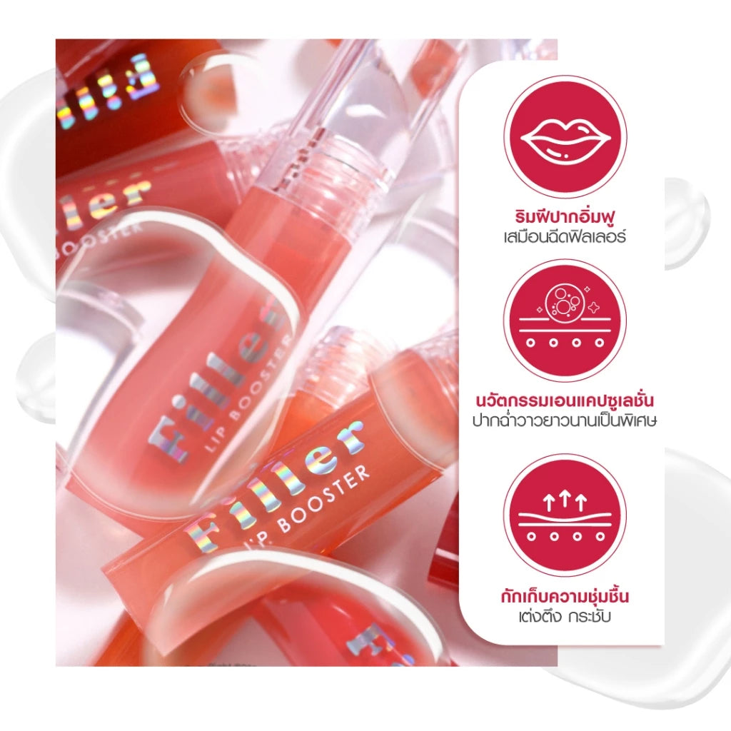 (Pre-order) Cathy Doll Filler Lip Booster ลิปฟิลเลอร์บูสเตอร์ (มี12 เฉดให้เลือก)