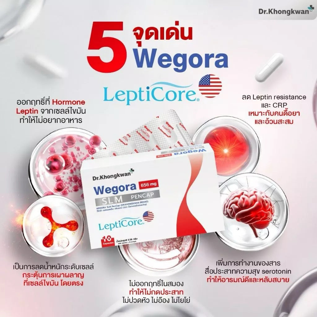 WEGORA SLM PenCap แคปซูล วีโกร่า หมอของขวัญ 10 เม็ด