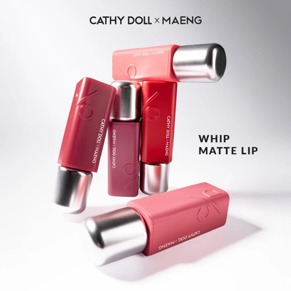 (Pre-order) Cathy Doll x Maeng Whip Matte Lip 2.8g (มี10เฉดให้เลือก)