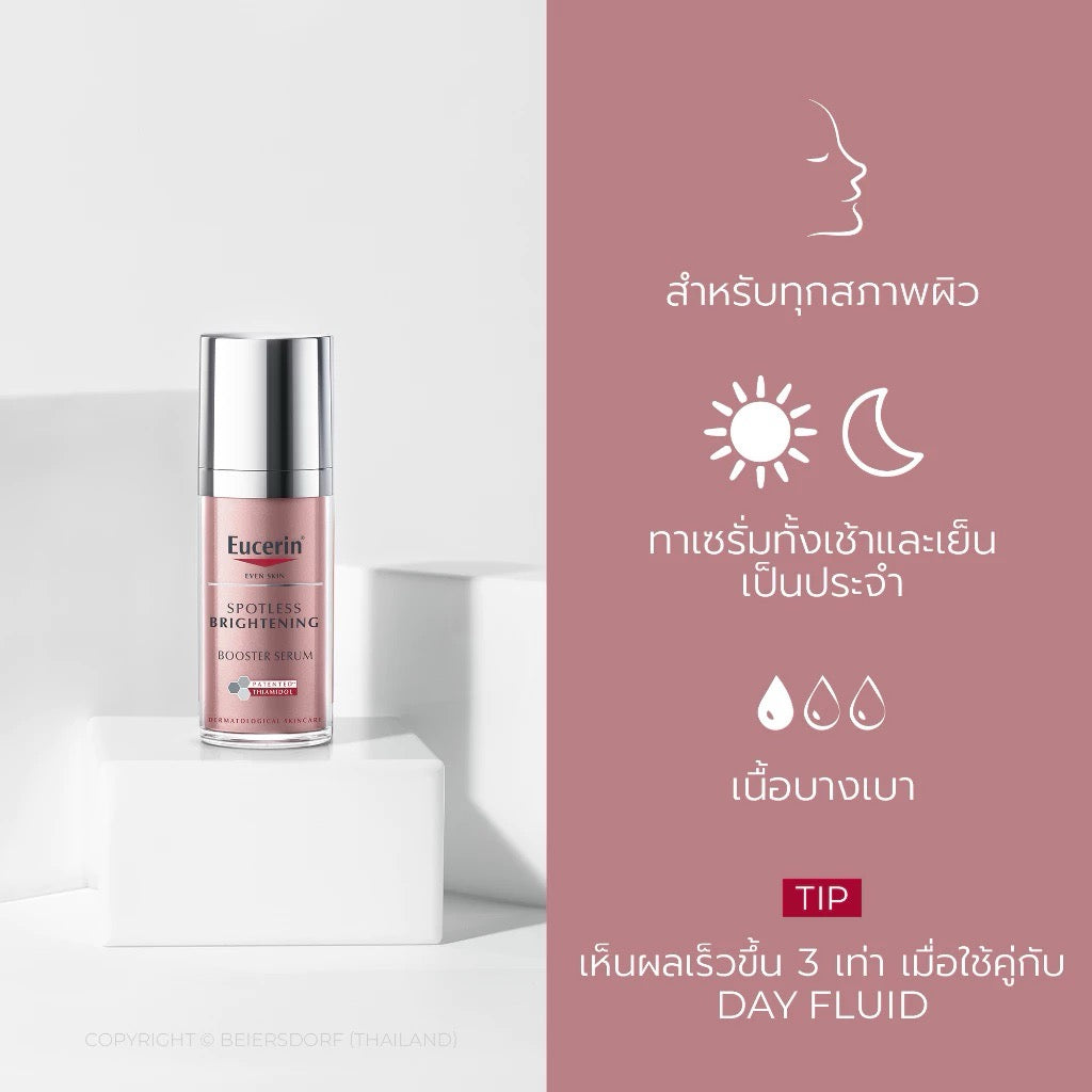 EUCERIN Spotless Brightening Thiamidol Booster Serum เซรั่มจัดการฝ้าแดด 30 ml