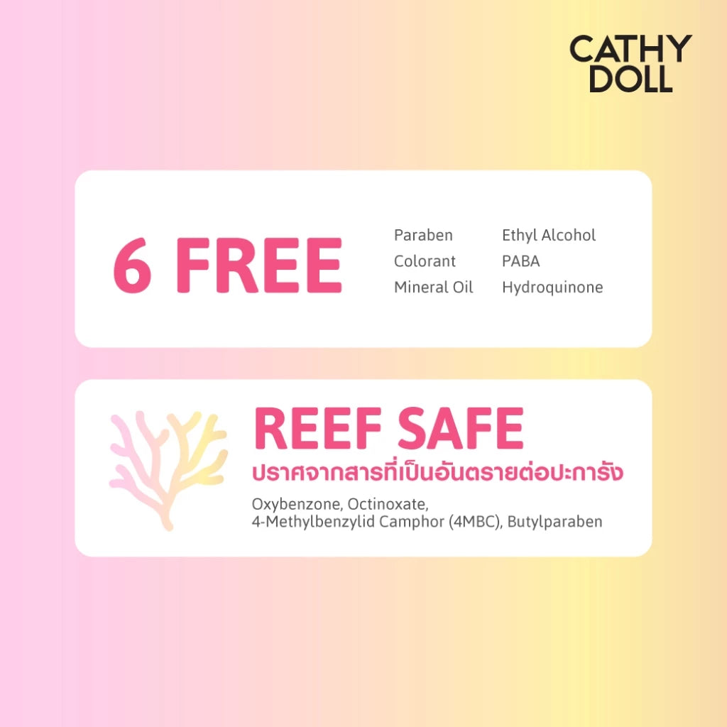 CATHY DOLL Aqua Sun Bright Up Body Serum SPF50+ PA++++ กันแดดโทนอัพ ปรับผิวใส 140 ml.