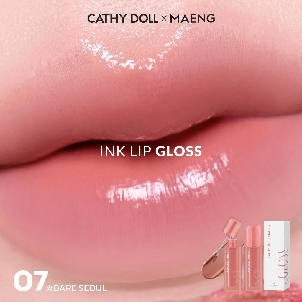 (Pre-order) Cathy Doll x Maeng Ink Lip Gloss 3.2g ลิปกลอสเนื้อฉ่ำ (มี10เฉดให้เลือก)