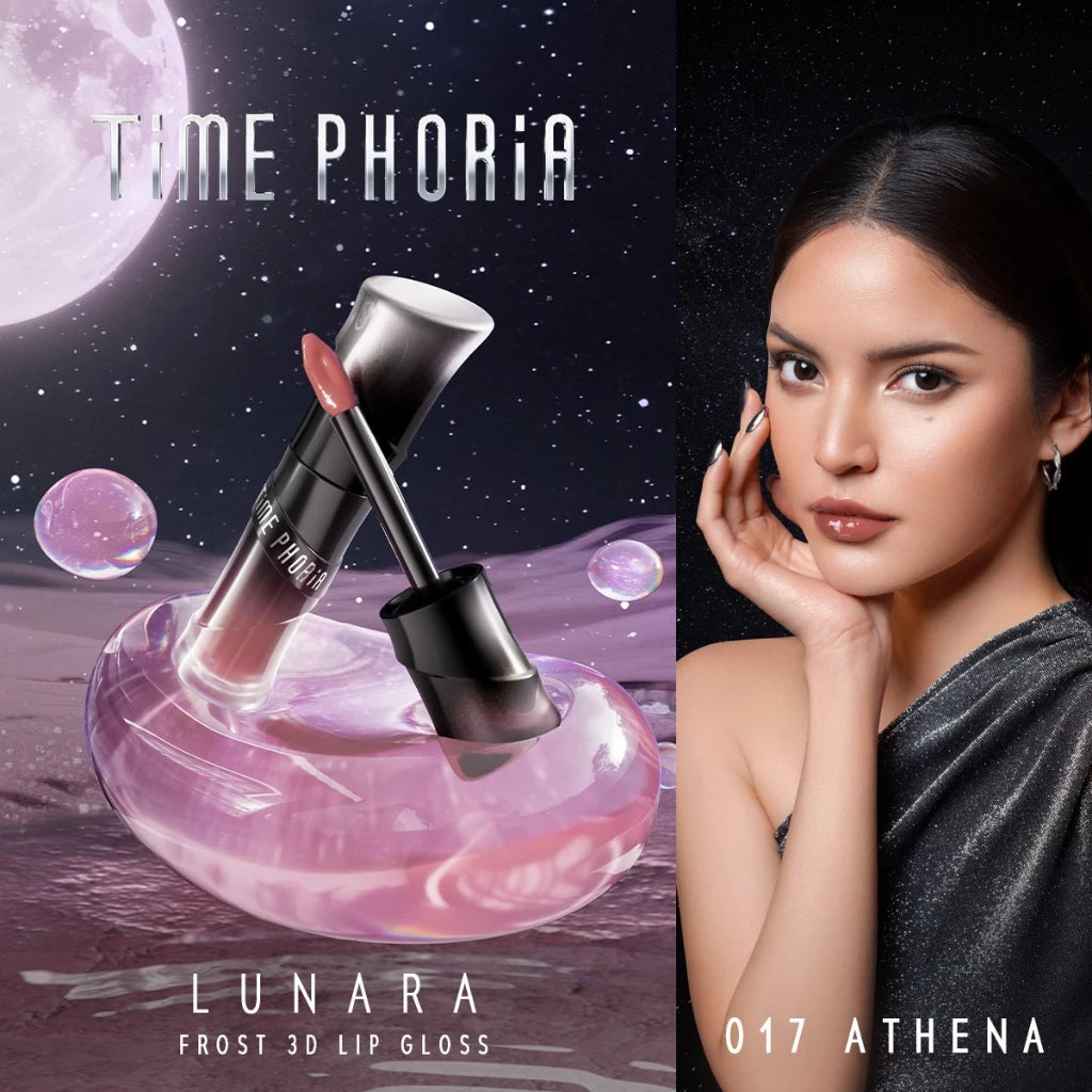 ⛔️ (Pre-order) TIME PHORIA Lunara Frost 3D Lip Gloss ลิปกลอส เนื้อเจลลี่ 4ml.
