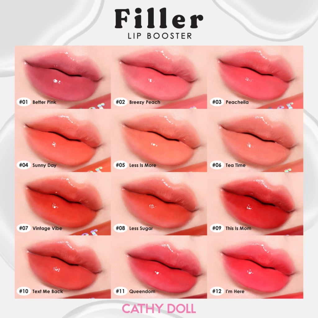 ⛔️ (Pre-order) Cathy Doll Filler Lip Booster ลิปฟิลเลอร์บูสเตอร์ (มี12 เฉดให้เลือก)