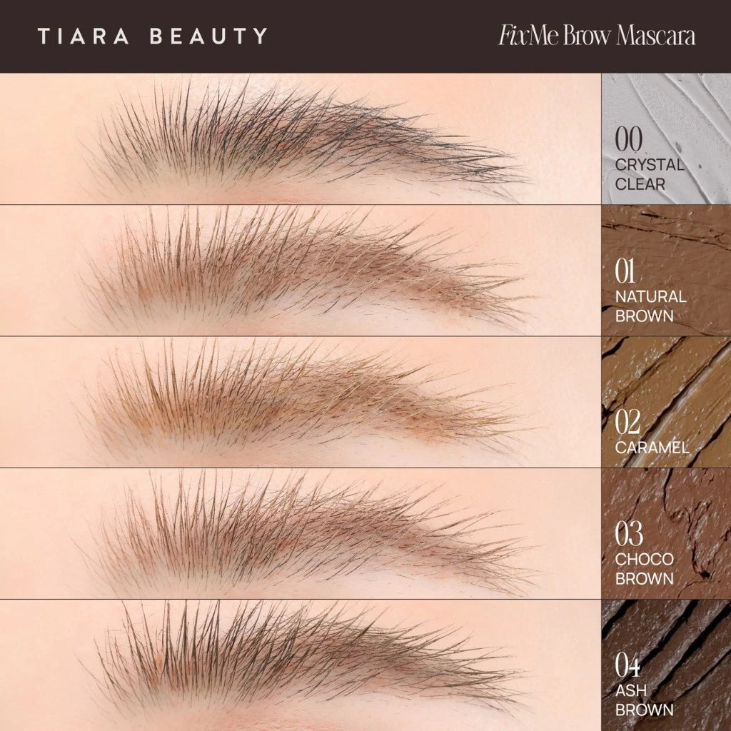 ⛔️ (Pre-order) TIARA Cosmetics Mini FixMe Brow Mascara มาสคาร่าคิ้ว คิ้วฟูตั้งกันน้ำกันเหงื่อ แบบซอง 2g.